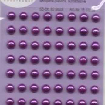 Klebeperlen lila, 5 mm