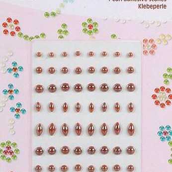 Klebeperlen braun