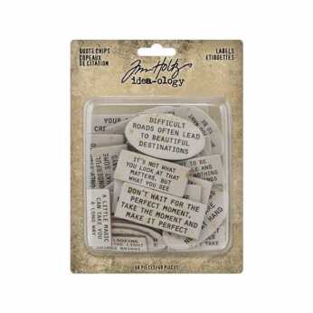 Tim Holtz Idea-ology Quote Chips Labels
