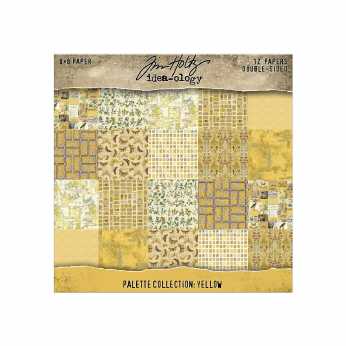 Tim Holtz idea-ology Paper Palette Yellow 8x8"