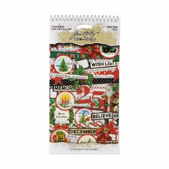 Tim Holtz Idea-Ology Sticker Book Christmas