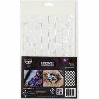 Prima Marketing Stencil Mind Games 6x9"